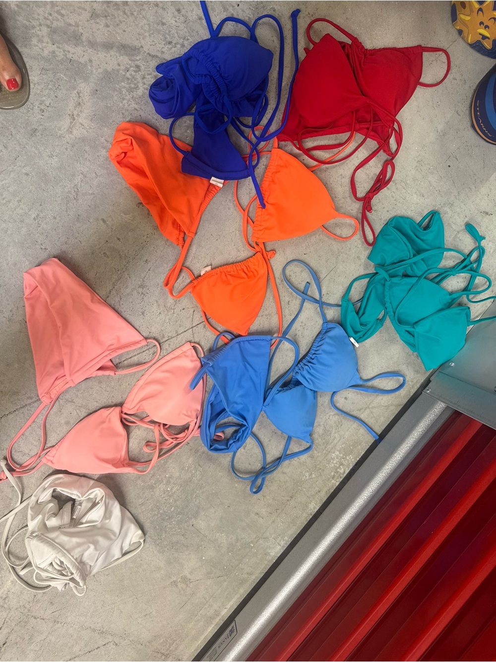 Assorted Triangle Bikinis> Tops and Bottoms